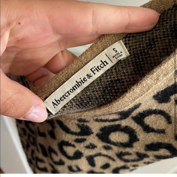 Abercrombie Brown Leopard Animal Print Knit Ribbed Tank Too small - Picture 2 of 6